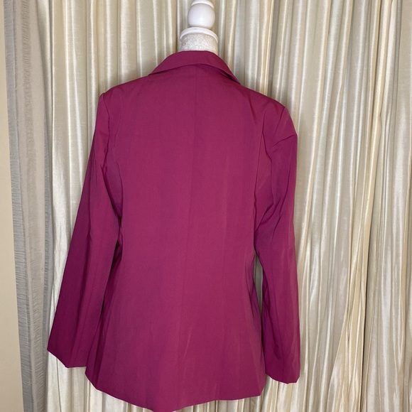 Women’s Menswear Blazer Fuchsia - Picture 4 of 15